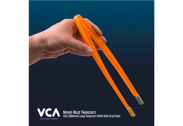 VCA Never-Rust tweezers - akvarijní pinzeta, Sunset Orange (28cm)