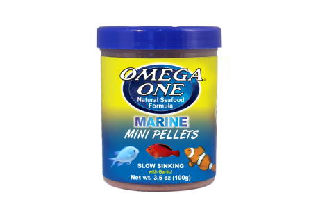 Omega One Marine mini pellets, sinking, 0,5mm, 100g