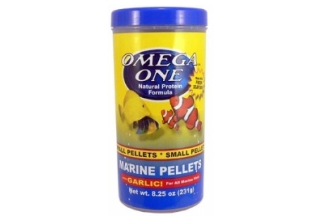 Omega One Garlic Marine pellets, sinking, 1,5mm, 231g
